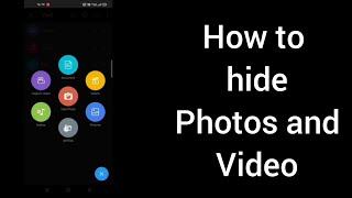 how to hide photos and videos