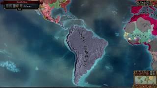 EU4 Colonization of South America Timelapse