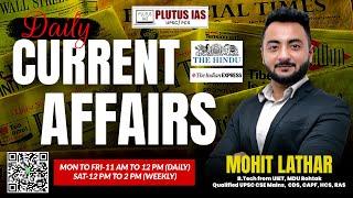  Daily Current Affair For UPSC | 07th March 2025 Live | Mohit Sir #currentaffairs #upsc