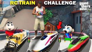 Shinchan Takes on Pinchan in the Craziest RC Train Race Ever!