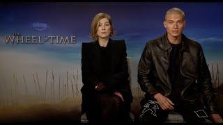 The Wheel Of Time Season 3 cast interviews with Rosamund Pike, Josha Stradowski, and more