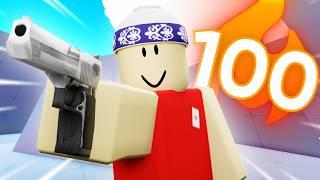 i finally got a 100 WINSTREAK in Roblox Rivals..