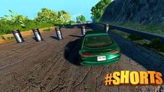 CARS VS POST /// CAR CRASH COMPILATION BEAMNG DRIVE #shorts