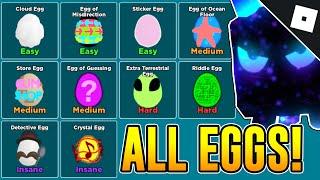 How to get ALL OF THE EGG HUNT 2021 EGGS in BUBBLE GUM SIMULATOR | Roblox