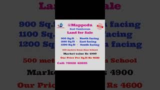 Land for Sale Mappedu East tambaram #shortvideo #shorts #short #landforsale
