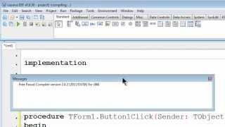 Free Pascal App Tutorial 1 - Getting Started And Free Download Link - Lazarus