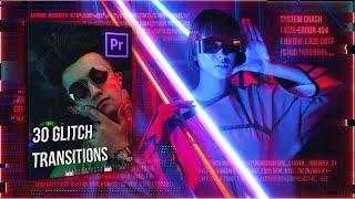 30 Glitch Transitions Pack Premiere Pro Templates