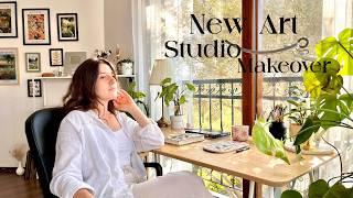 Moving to Rural and New Art Studio Makeover / Art Vlog 