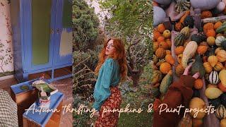 Relaxing fall thrifting, pumpkins & paint projects