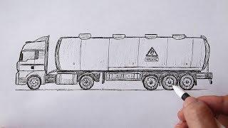 How to draw a Truck easy