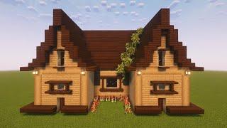 Minecraft Ultimate Survival Wooden House Tutorial!