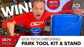 GCN Tech Unboxing: Park Tool Pro Travel Kit & Bike Work Stand