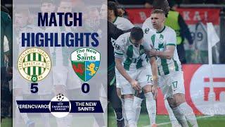 FERENCVAROS 5 0 TNS UEFA CHAMPIONS LEAGUE HIGHLIGHTS | 23-07-2024