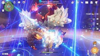 How To Beat Crab Emperor Of Fire And Iron In 36 Seconds | Full Guide | Genshin Impact