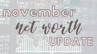 almost $100k invested! net worth and annual $ goal update  | November 2022