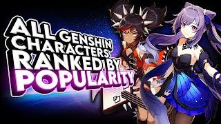 ALL Genshin Characters Ranked by Popularity