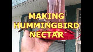 Making Hummingbird Nectar