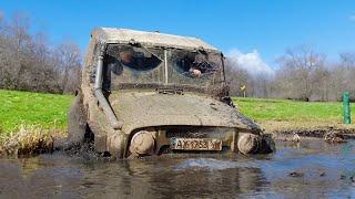 Drowned UAZ. Fighting beavers. Revenge against the creek. Offroad