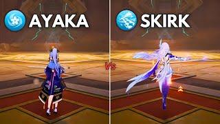 F2P :-  Ayaka vs Skirk !! Who is the Best CRYO DPS ?? [ Genshin Impact ]