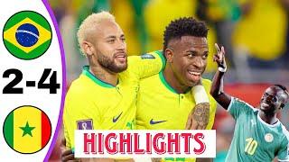 Brazil vs Senegal 2-4 Highlights | FIFA Friendly Match 2023 | Review All Goals & All Skills