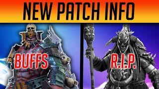 OFFICIAL BUFFS & NERFS PATCH NOTES | Raid: Shadow Legends