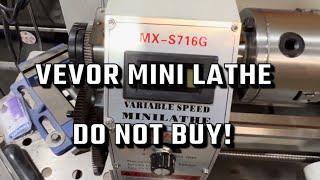 Vevor mini metal lathe review 7”x16”