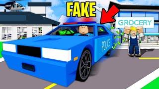 I Became FAKE POLICE To Rob STORES.. (Brookhaven RP)