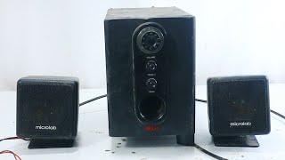 Restoration old broken abandoned mini speaker | Restore ancient antique mini speaker set