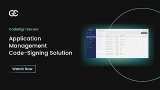 Application Management in CodeSign Secure | CodeSign Secure Tutorial