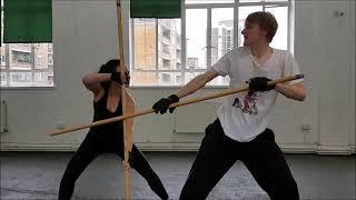 BADC Quarterstaff Fight Test | Joshua Plummer #stagecombat