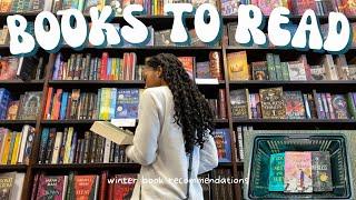 let's go book shopping! ️ winter book recommendations, book haul, bookstore vlog