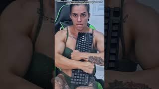 Muscle-Bound Sassenach SMASHES Keyboard!  #BodybuildingWomen #PhysiqueAthlete #FemaleStrength