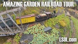 Garden Trains: Garden Railway Tour: Gary and Jonette Lee - Baker and Grande Ronde RR