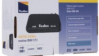 DVB-T2 Приставка Tesler DSR 420 Обзор