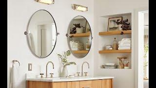 ANDY STAR Modern Pivot Tilt Bathroom Vanity Mirror. Hung the mirror and adjust at your desired angle