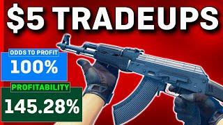 The MOST PROFITABLE CS2 Trade Ups UNDER $5! (2024)