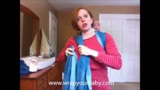Newborn Rucksack Tied at Shoulder from Wrap Your Baby
