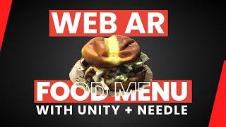 How to create a Web AR experience with Unity and Needle Engine.(AR Food Menu with Plane Tracking)