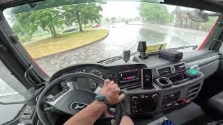 POV Truck Driving in Germany: A Journey Through The Scenic Landscapes of Brandenburg's Countryside