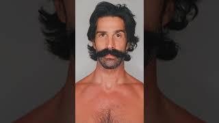 Beard to Mustache Shave Transformation #beard #mustache