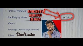 #rankingbyviews1of10 Ranking by views 1 of 10|Ranking by views Kya Hota Hai|Ranking by views Kya hai