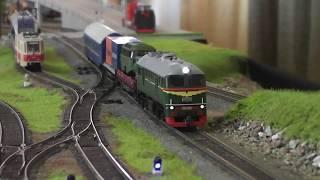 Огромный действующий макет железной дороги на Train Hobby Days 2019