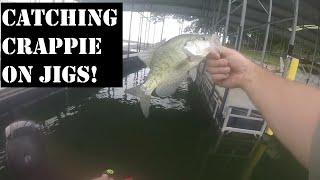 Crappie fishing with a jig