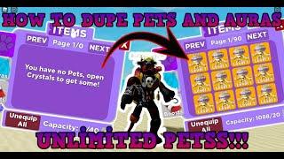 *UNLİMİTED PETS* HOW to DUPE PETS in Muscle Legends (Not Fake) - 1000 OG Gold Warrior