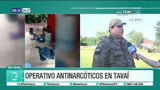 Operativo antinarcótico en Tavaí