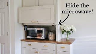 DIY Appliance Garage to Hide the Microwave or Small Appliances!