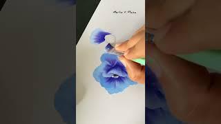 Soft blues in bloom  Gentle gradient petals bring calm to your canvas. #DreamyFlorals