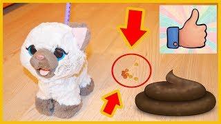 Распаковка FurReal Friends Интерактивная игрушка кошка кушает и какает! ОБЗОР Фуриал Френдс котенок