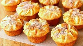 EVERYONE LOVES THEM! COTTAGE CHEESE Cupcakes WITH APPLES! A simple CUPCAKE RECIPE! Perfect BAKING