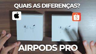 AIRPODS PRO ORIGINAL VS RÉPLICA! - TEM DIFERENÇA?  Você vai se impressionar!